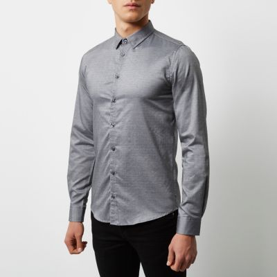 Mid grey Vito smart shirt